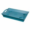 Perro Chino TRAYLAQUA-6 PVC Serving Tray, Aqua - Large, 6PK PE3042521